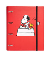 Grupo Erik Snoopy 4 Ring Binder | Premium A4 Folders Ring Binder | 10.6 x 12.6 inches - 27 x 32 cm | Ring Binder A4 | A4 Ringbinder | 4 Ring Binder A4 | Cute Stationery | Snoopy Gifts